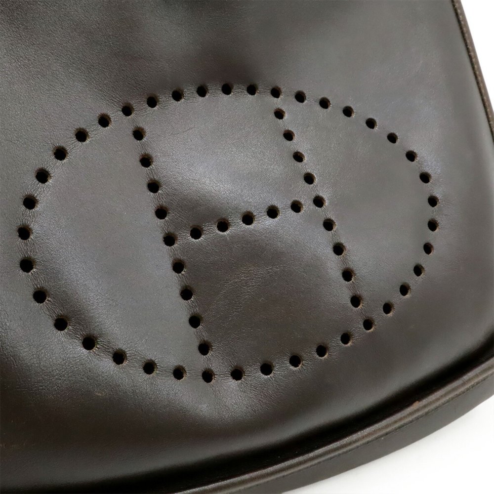 HERMES Evelyn I PM Shoulder Bag in Dark Brown Evercalf Leather with D Stamp - Picture 8 of 8
